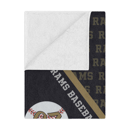 Proud Sports Mom Blanket, Personalized Senior Night Gift, Custom School Spirit Mascot Throw