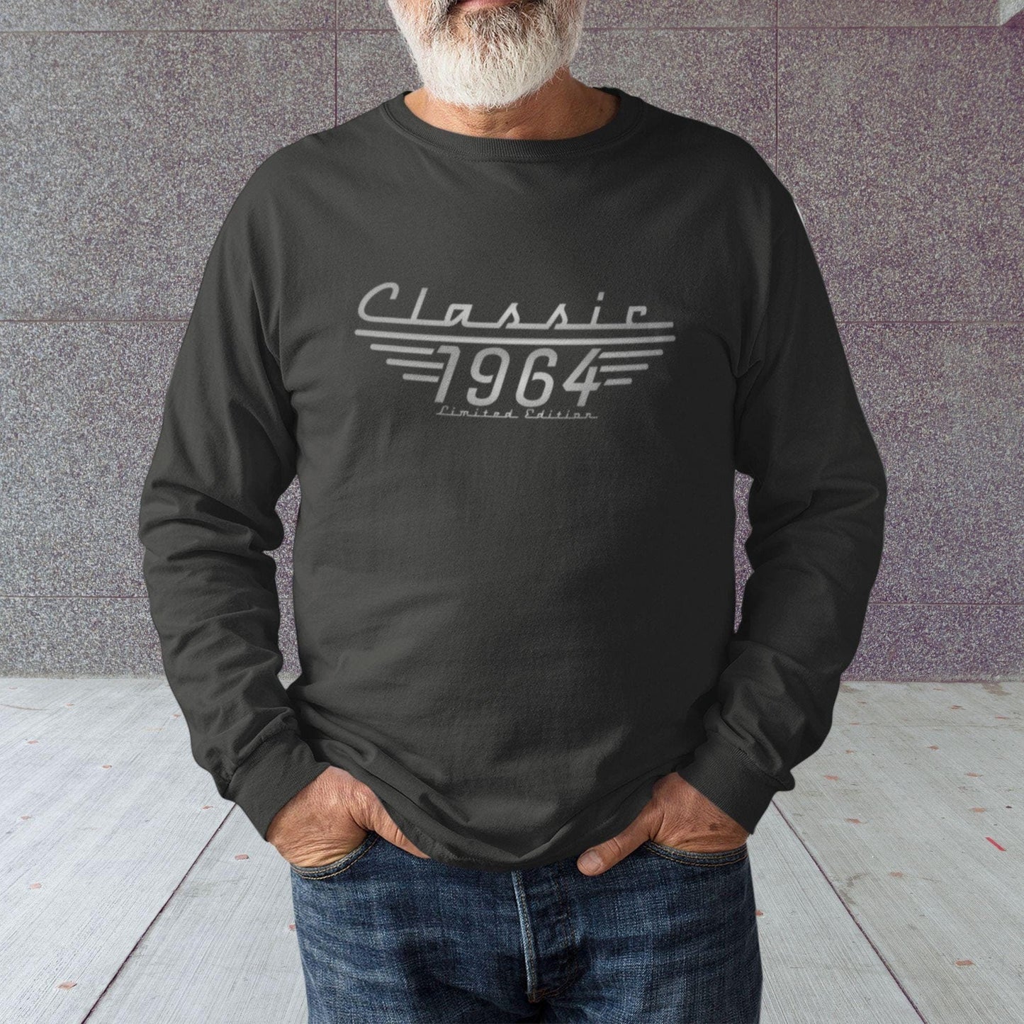 60th Birthday sweatshirt, Born in 1964 Classic Car Lover - SBS T Shop