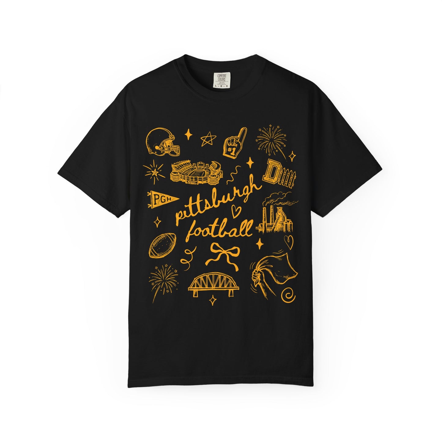 Pittsburgh Football Game Day Tee, Yinzer Fan Gift