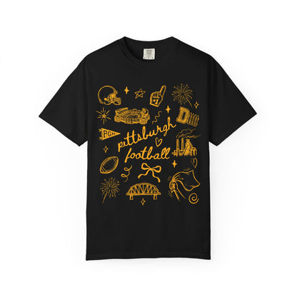 Pittsburgh Football Game Day Tee, Yinzer Fan Gift