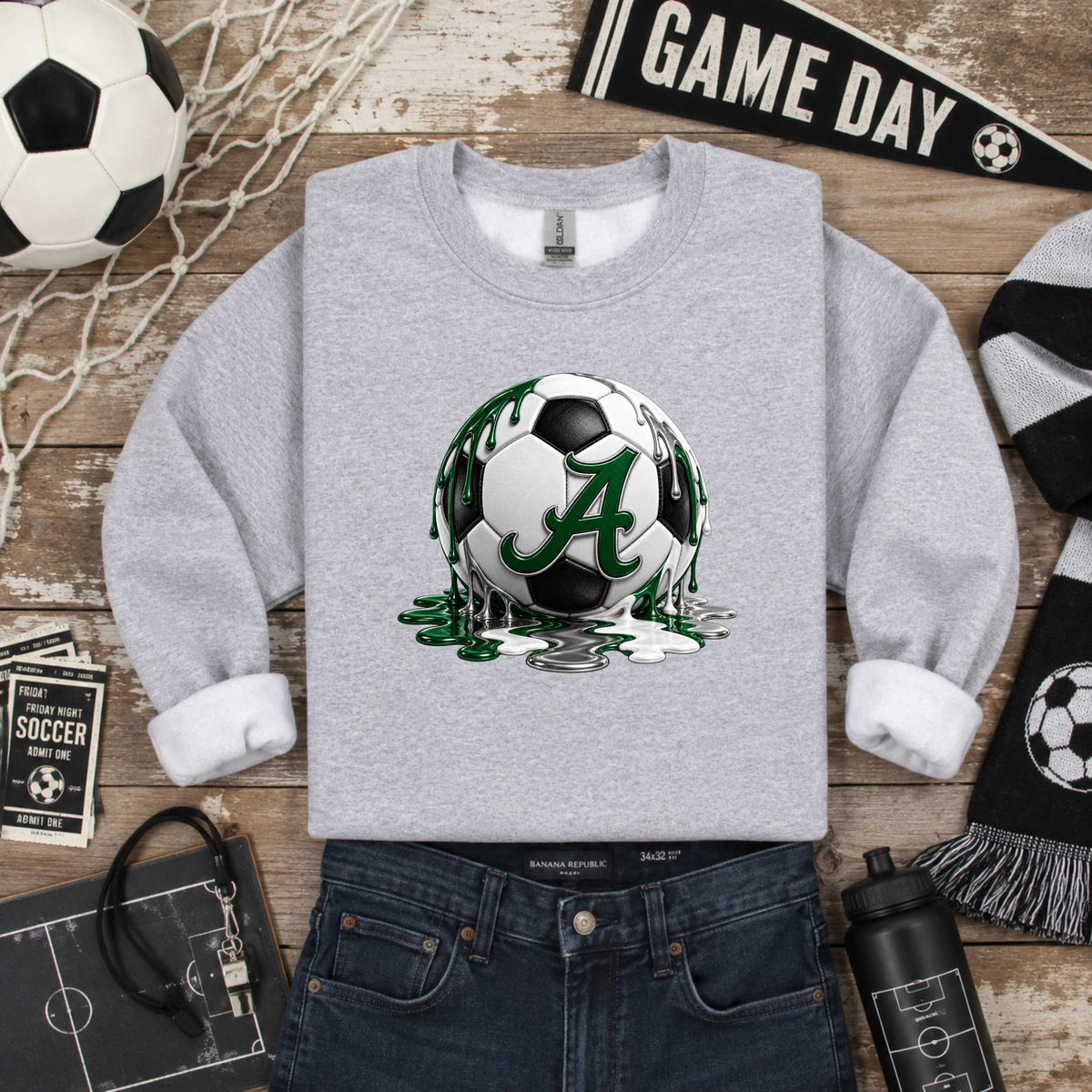 Allderdice Soccer Paint Drip T-Shirt, Ladies T-Shirt, Sweatshirt or Hoodie