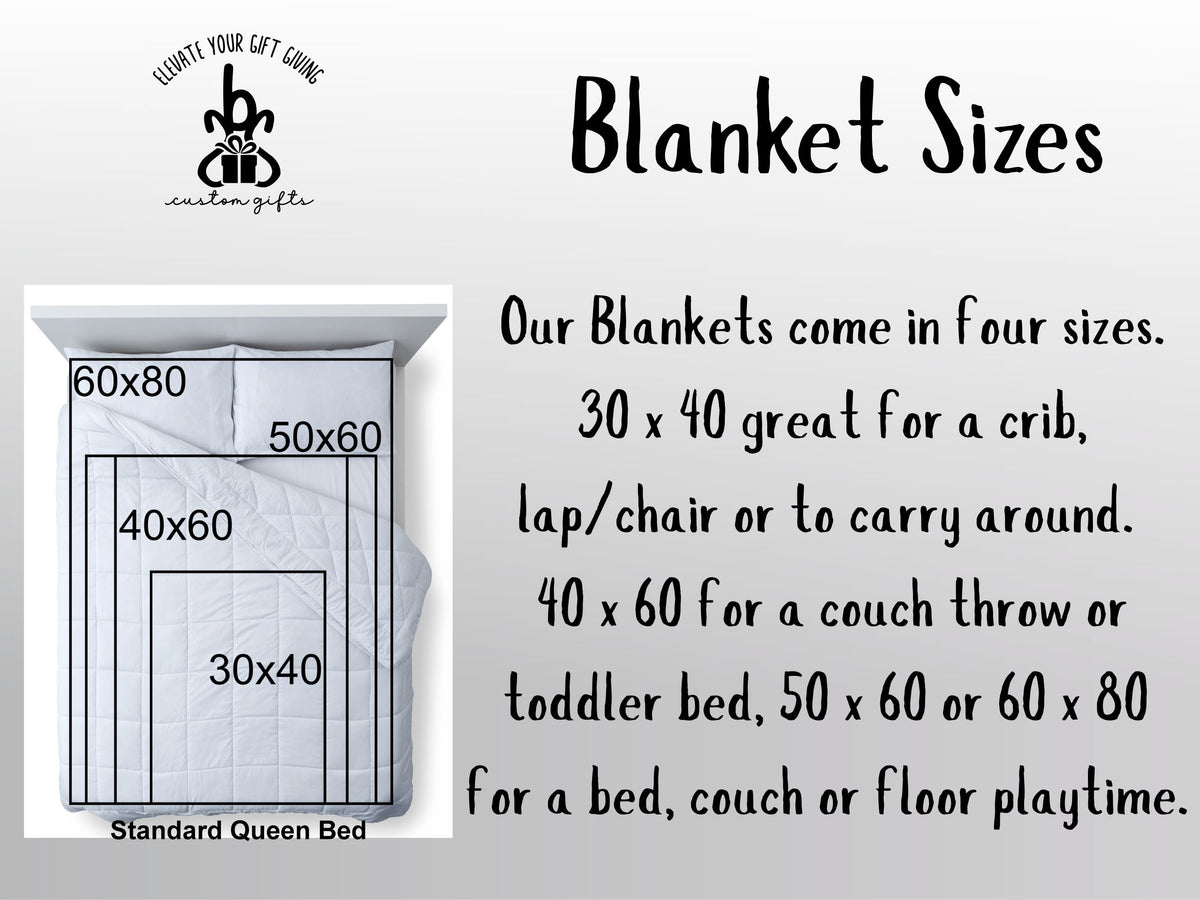 Proud Sports Mom Blanket, Personalized Senior Night Gift, Custom School Spirit Mascot Throw