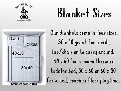 Proud Sports Mom Blanket, Personalized Senior Night Gift, Custom School Spirit Mascot Throw