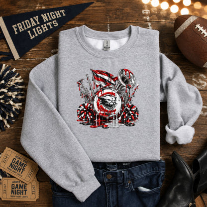 Charleroi Cougars Marching Band Paint Drip T-Shirt, Ladies T-Shirt, Sweatshirt or Hoodie