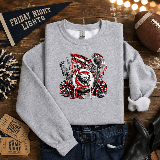 Charleroi Cougars Marching Band Paint Drip T-Shirt, Ladies T-Shirt, Sweatshirt or Hoodie