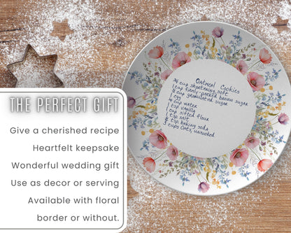 Custom Handwritten Recipe Plate - sbsTshop