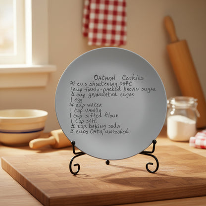 Custom Handwritten Recipe Plate - sbsTshop