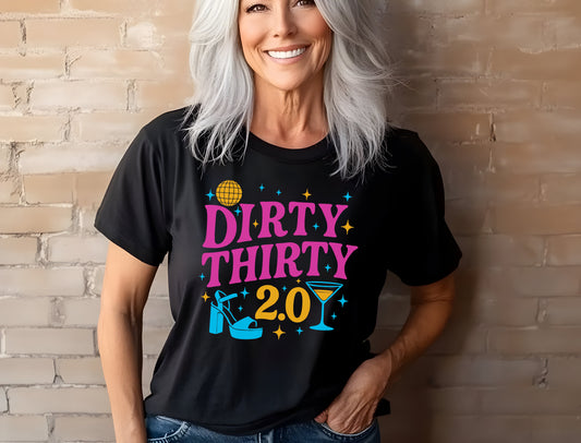 60th Birthday Shirt, Dirty Thirty 2.0 Birthday shirt