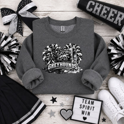 Monessen Greyhounds Cheer Paint Drip T-Shirt, Ladies T-Shirt, Sweatshirt or Hoodie