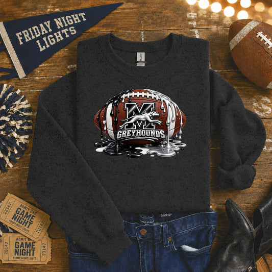 Monessen Greyhounds Football Paint Drip T-Shirt, Ladies T-Shirt, Sweatshirt or Hoodie
