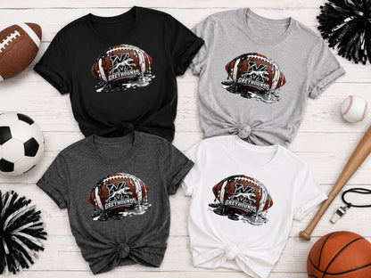 Monessen Greyhounds Football Paint Drip T-Shirt, Ladies T-Shirt, Sweatshirt or Hoodie