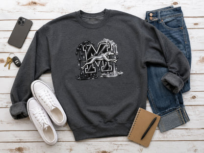 Monessen Greyhounds Paint Drip T-Shirt, Ladies T-Shirt, Sweatshirt or Hoodie