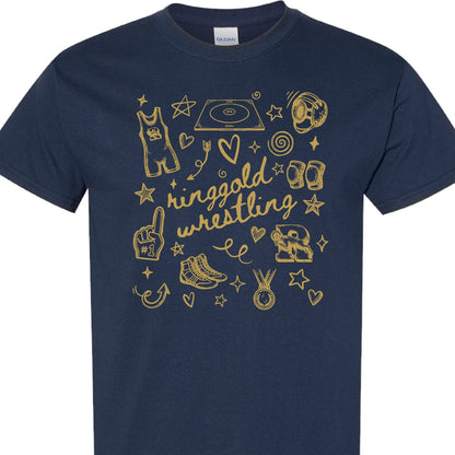 Ringgold Rams Wrestling Doodle T-Shirt, Ladies T-Shirt, Sweatshirt or Hoodie