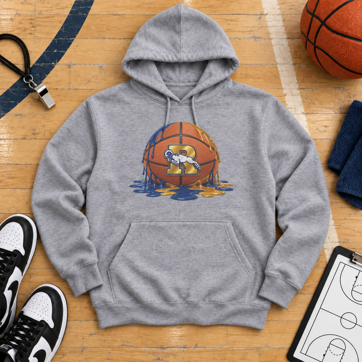 Ringgold Rams Basketball Paint Drip T-Shirt, Ladies T-Shirt, Sweatshirt or Hoodie