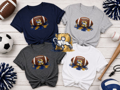 Ringgold Rams Football Paint Drip T-Shirt, Ladies T-Shirt, Sweatshirt or Hoodie