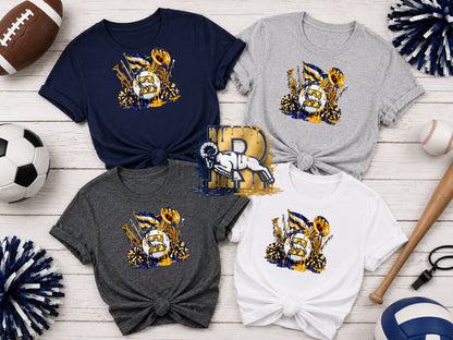Ringgold Rams Marching Band, Dance Team, Majorette and Color Guard Paint Drip T-Shirt, Ladies T-Shirt, Sweatshirt or Hoodie