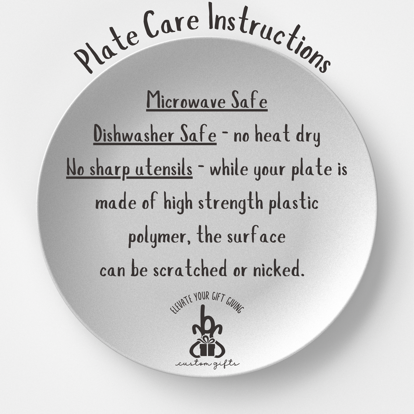 Custom Handwritten Recipe Plate - sbsTshop