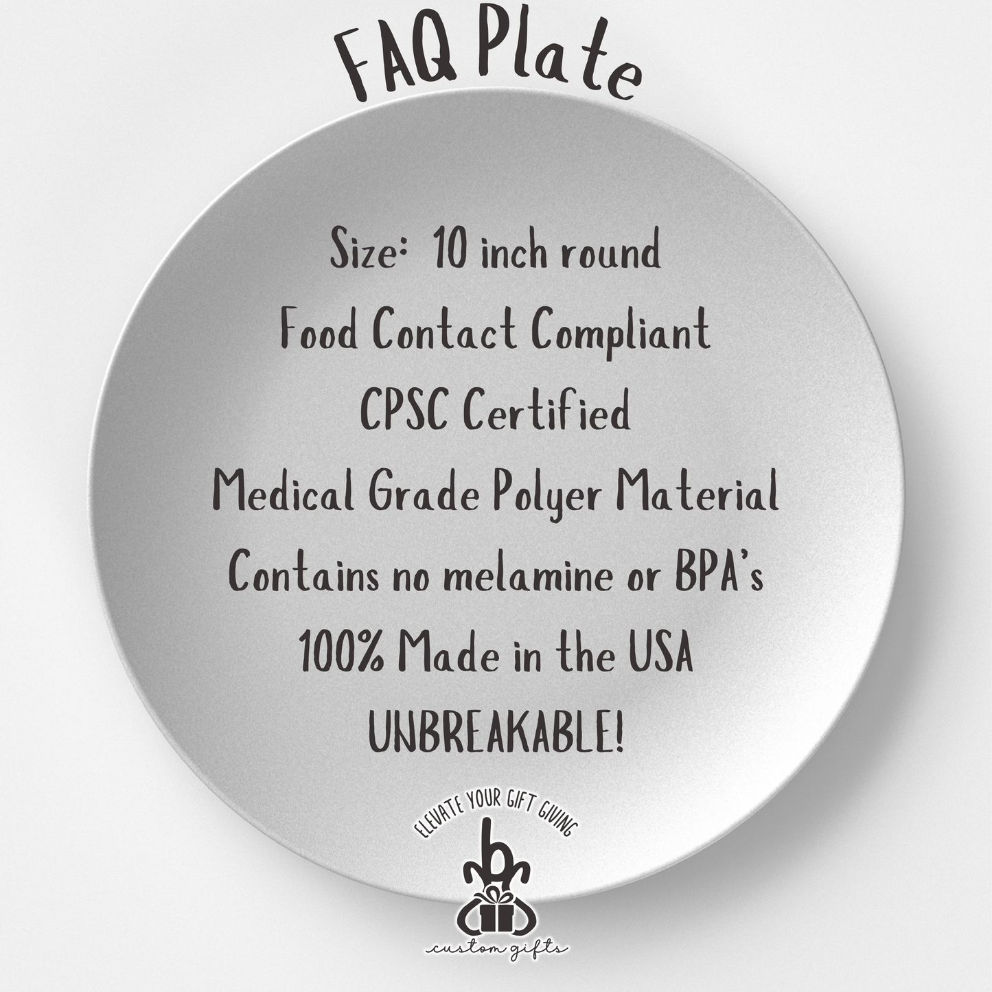 Custom Handwritten Recipe Plate - sbsTshop