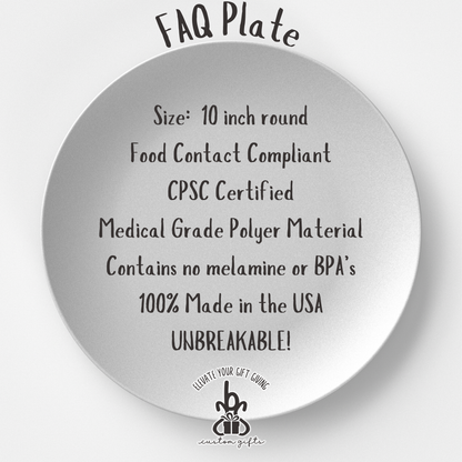 Custom Handwritten Recipe Plate - sbsTshop