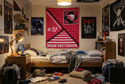 Proud Sports Mom Blanket, Personalized Senior Night Gift, Custom School Spirit Mascot Throw