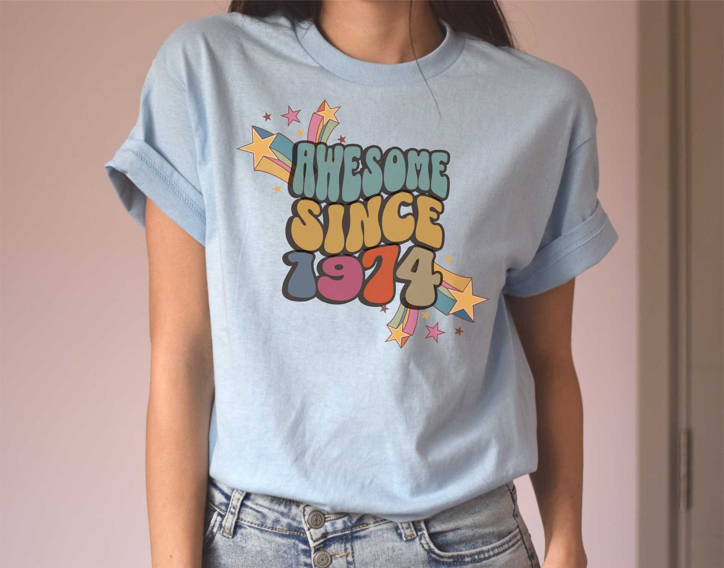 Awesome since 1974, 50th Birthday gift for women t shirt - SBS T Shop