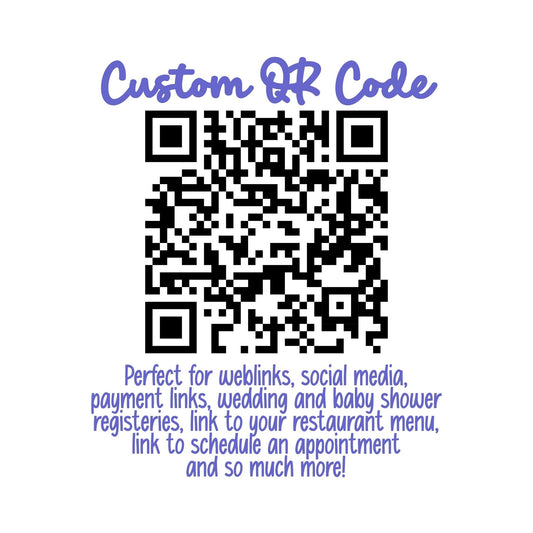 Custom QR Code Download, Social Media, Website, Small business, payment link, schedule appointment, SVG, PNG, downloadable, wedding registry - SBS T Shop