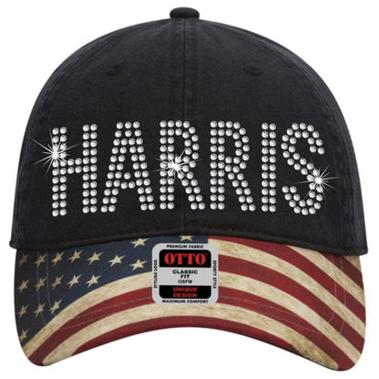 HARRIS Rhinestone American Flag Hat - SBS T Shop