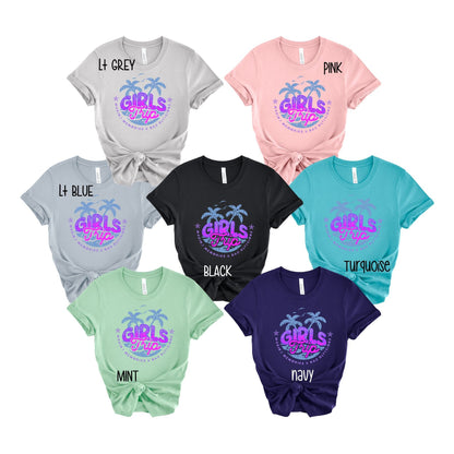 Custom Girls Trip Shirts, Personalized Girls Weekend T, Matching Beach Weekend Vacation apparel, Bestie Trip, Sisters getaway, Girl Gang