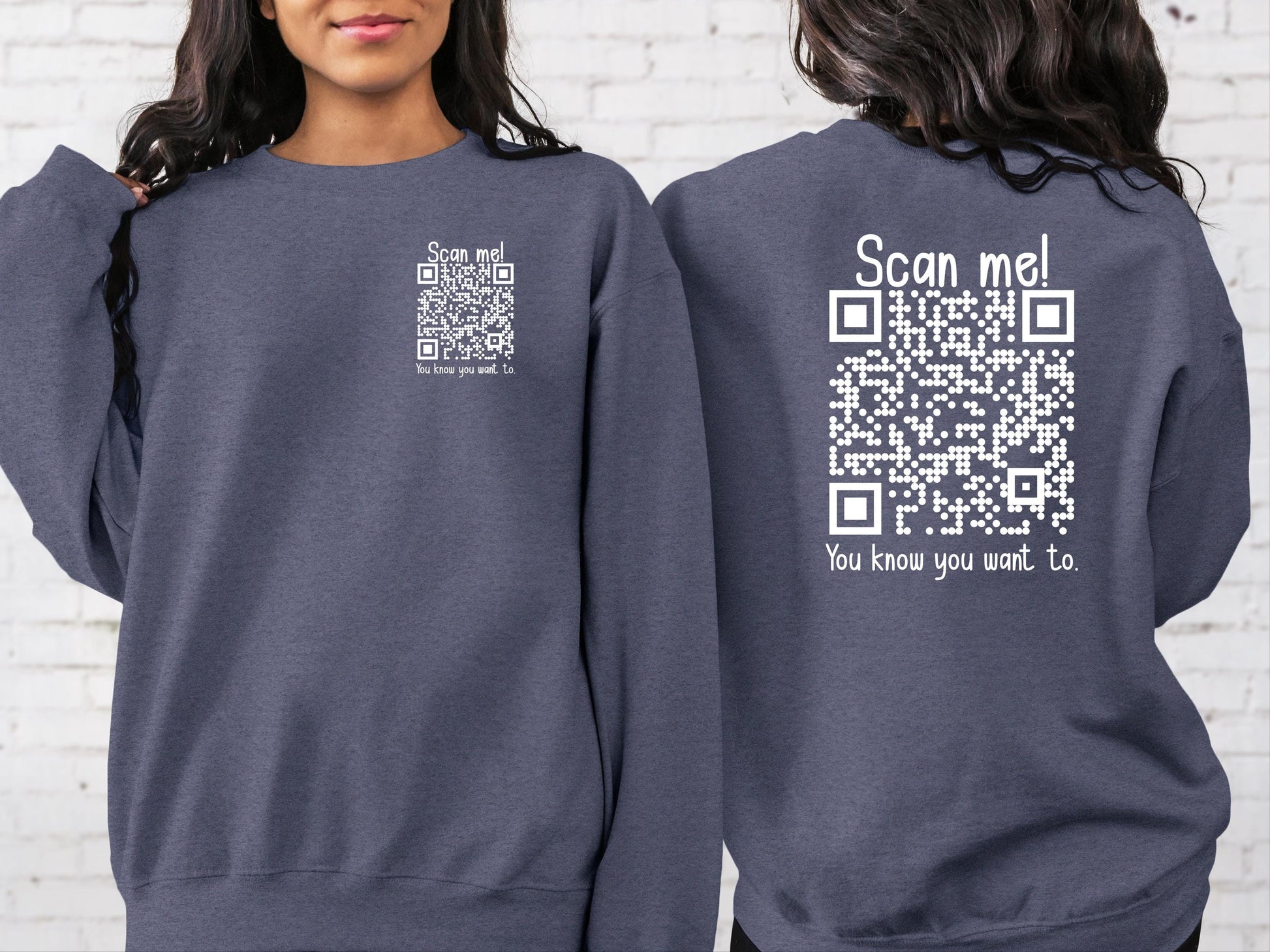 Mental Heath QR Code Sweatshirt Hoodie, The world is a better place with you in it, hidden message QR Code, You matter shirt, Gift for her