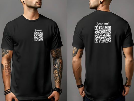 Fuck you QR Code Shirt, Funny Saying Custom Tshirt, Sarcastic Gift, Adult humor tees, Personalized QR Code, Gift for him, gift for her