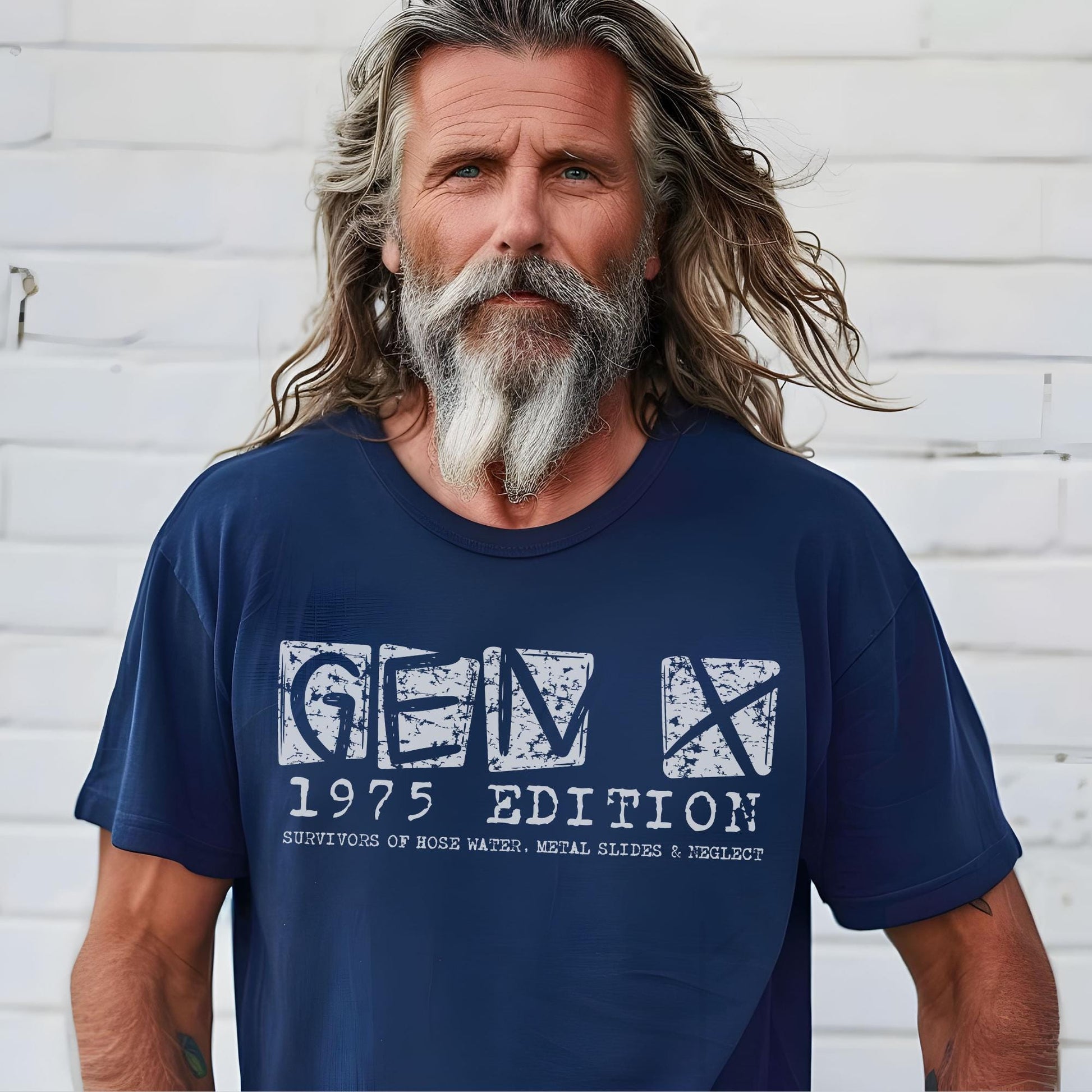 55th Birthday Gift for Men, Gen X 1971 Shirt, Funny Survivors of Hose Water Tee, Born in 1971 T-Shirt, 55 Year Old Man Dad Gift