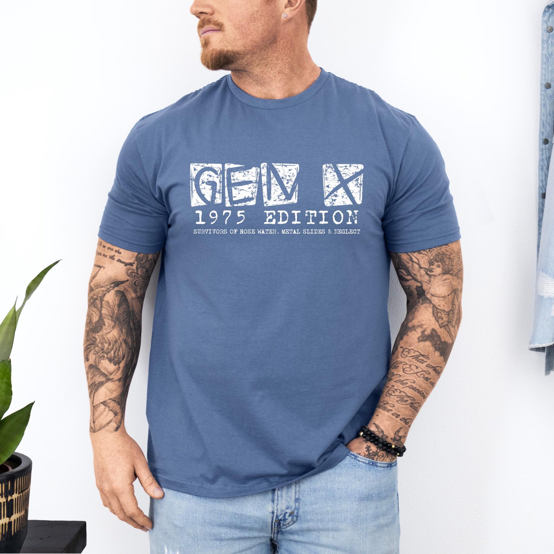 50th Birthday gift for men, Gen X Birthday Shirt, Born in 1976 t-shirt Gen Xer, 1965 1980 50th bday Dad Birthday, Grandpa Pap Turning fifty