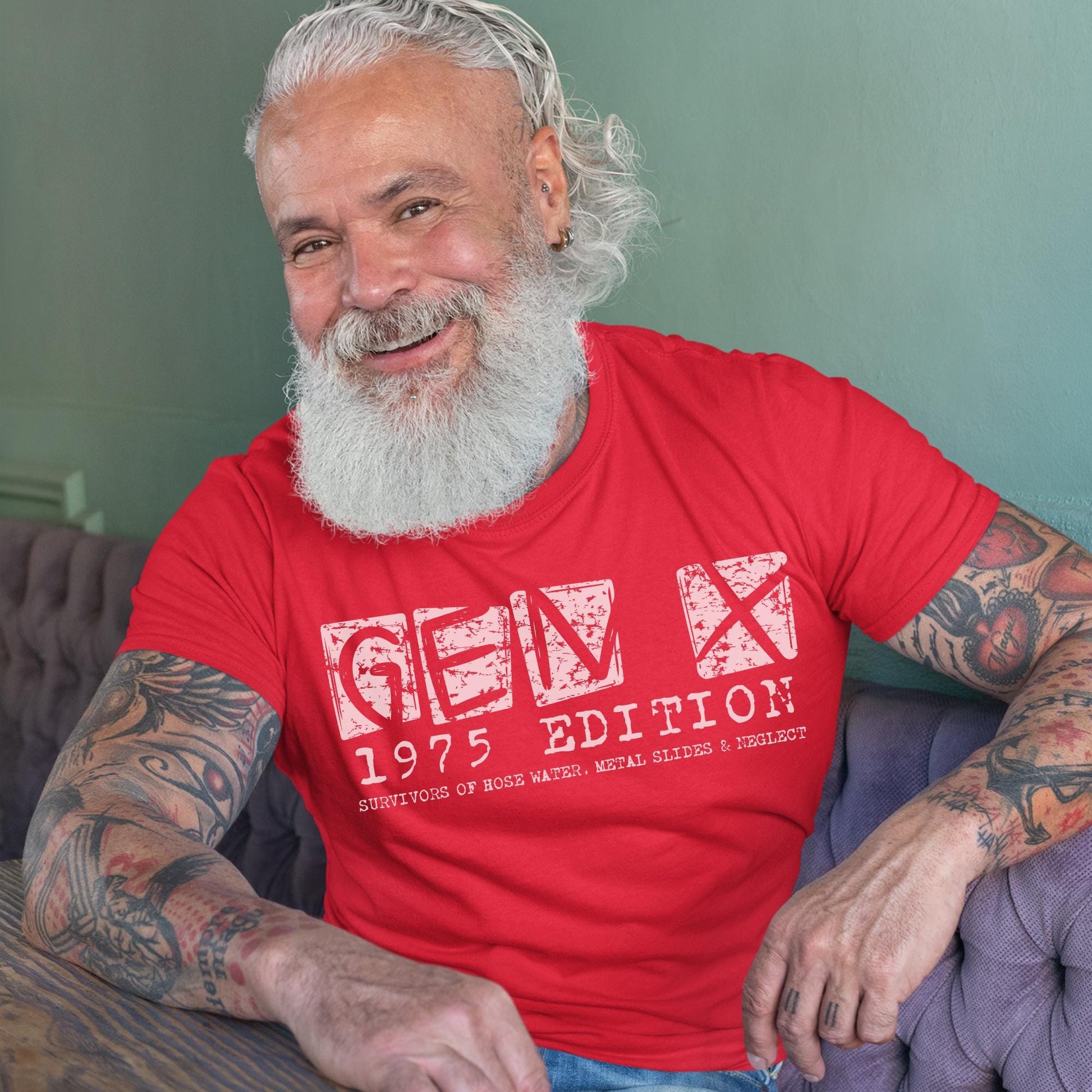 50th Birthday gift for men, Gen X Birthday Shirt, Born in 1976 t-shirt Gen Xer, 1965 1980 50th bday Dad Birthday, Grandpa Pap Turning fifty