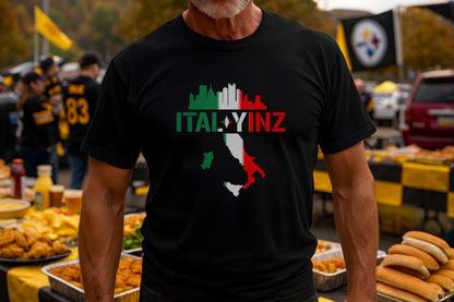 Yinz T-shirt, Ital Yinz shirt, Italian Pittsburgh shirt, Pittsburghese shirt, Yinz, Yinzer, Italian Flag, It's a Burg thing, Italy