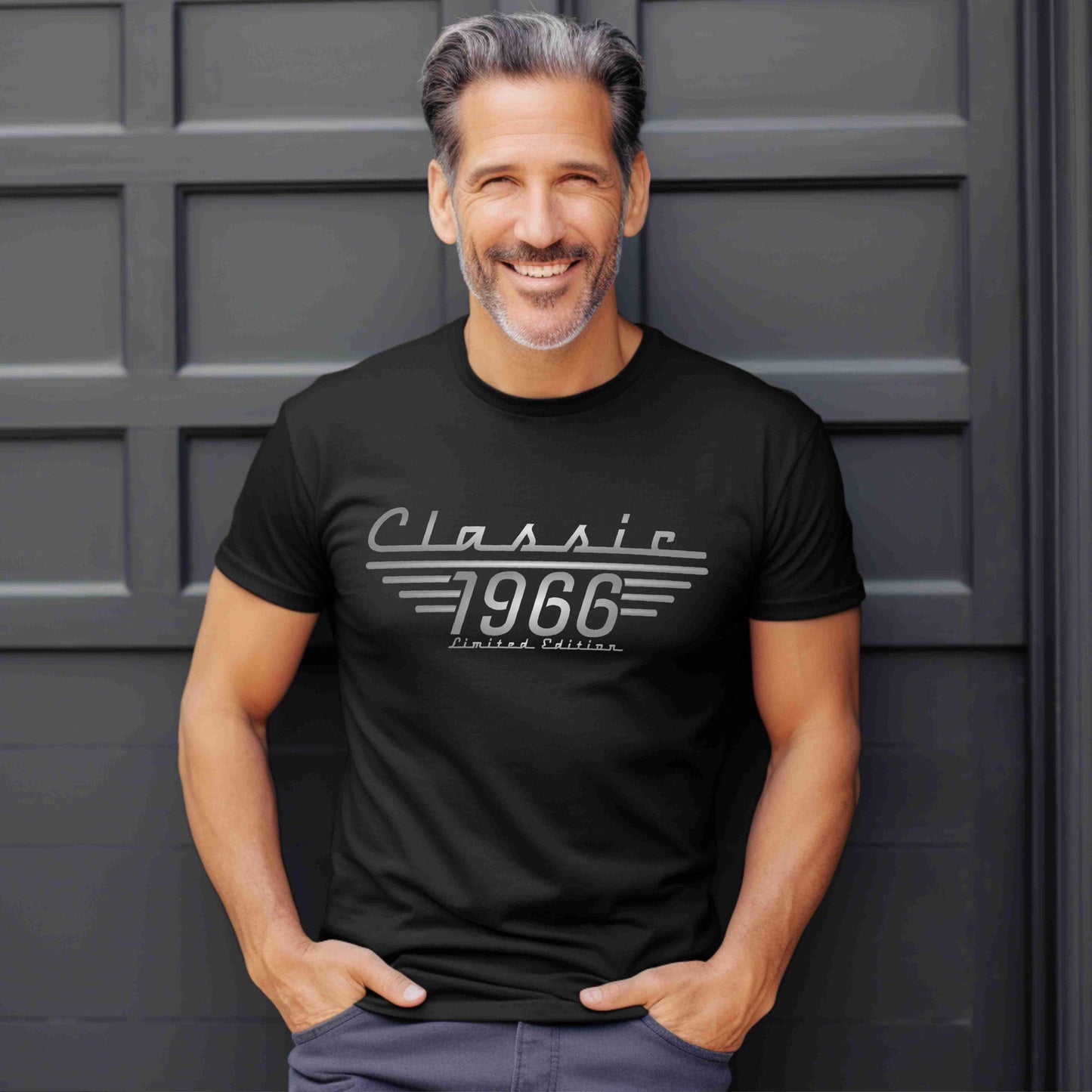 Classic 1966 Limited edition 60th birthday black t shirt.