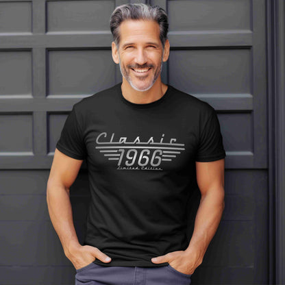 Classic 1966 Limited edition 60th birthday black t shirt.