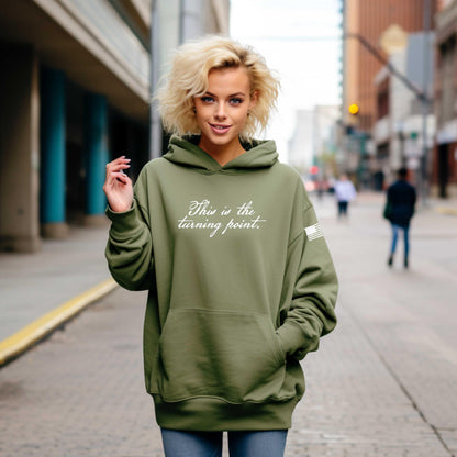 This is the turning point crewneck sweatshirt OR Hoodie Patriot shirt American Flag sweater Conservative Libertarian Freedom Faith Pro Life