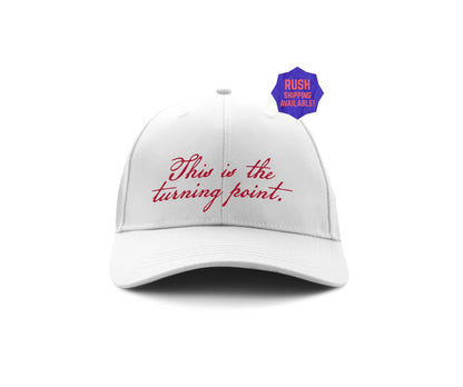 This is the turning point hat, American Flag Patriotic Tee, Memorial ball cap, Conservative Libertarian Freedom Faith Pro Life Rights USA