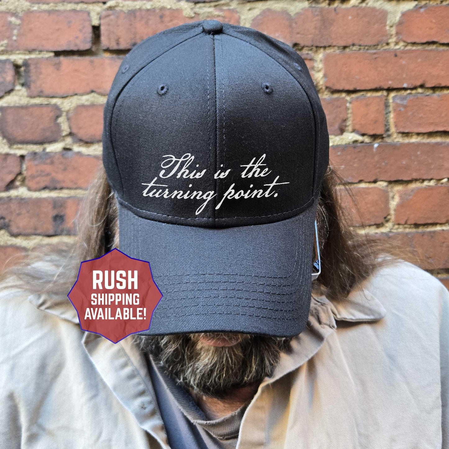 This is the turning point hat, American Flag Patriotic Tee, Memorial ball cap, Conservative Libertarian Freedom Faith Pro Life Rights USA