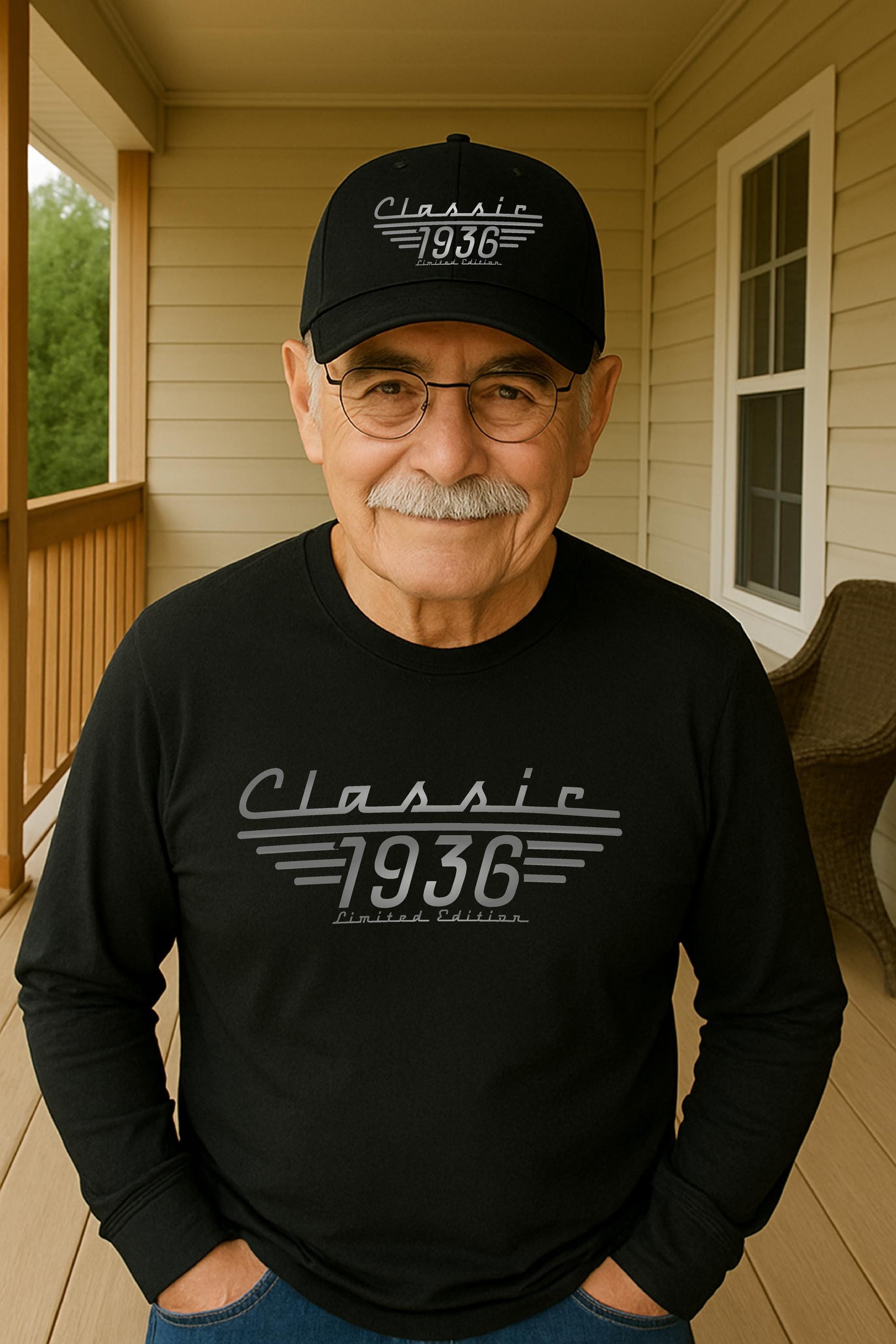 90th Birthday gift for men, 90th Birthday Shirt, Born in 1936 t-shirt, Classic Car Lover, 80th bday, Dad Birthday Grandpa Turning ninety