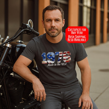 40th Birthday Shirt gift for Men, Born in 1986 Made in the USA, American Flag Dad Tee, Veteran Birthday Shirt, birthday gift for Uncle