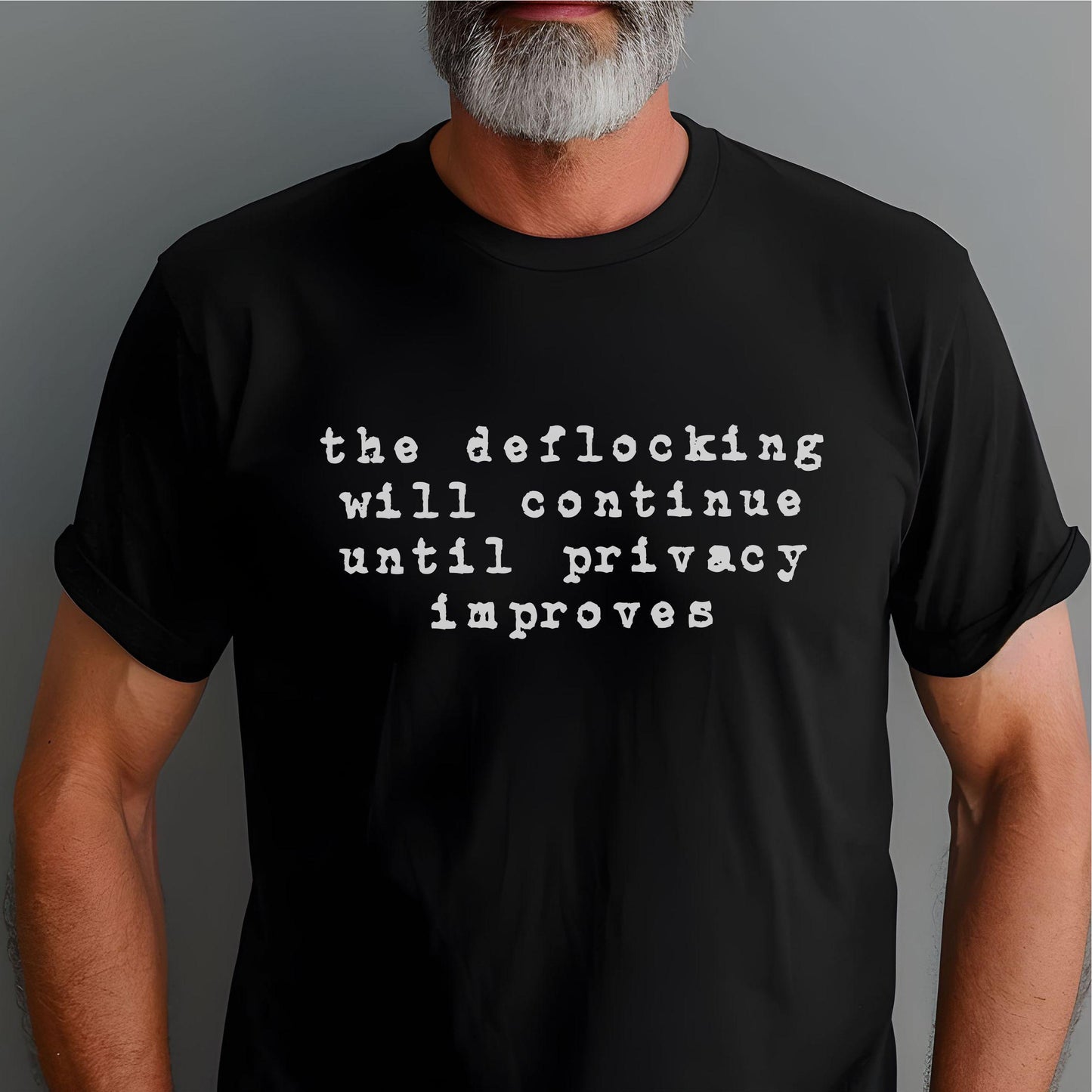 Anti Flock Camera Shirt, The Deflocking will continue, Privacy Protest T-Shirt, So no to flock cameras