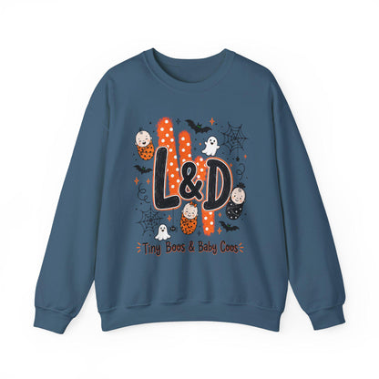 Labor and Delivery Nurse Halloween Sweatshirt or Comfort Colors Tee L&D Nurse Gift