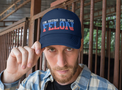 I'm Voting for the Felon hat, Trump 2024 baseball cap - SBS T Shop