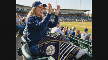 Proud Sports Mom Blanket, Personalized Senior Night Gift, Custom School Spirit Mascot Throw