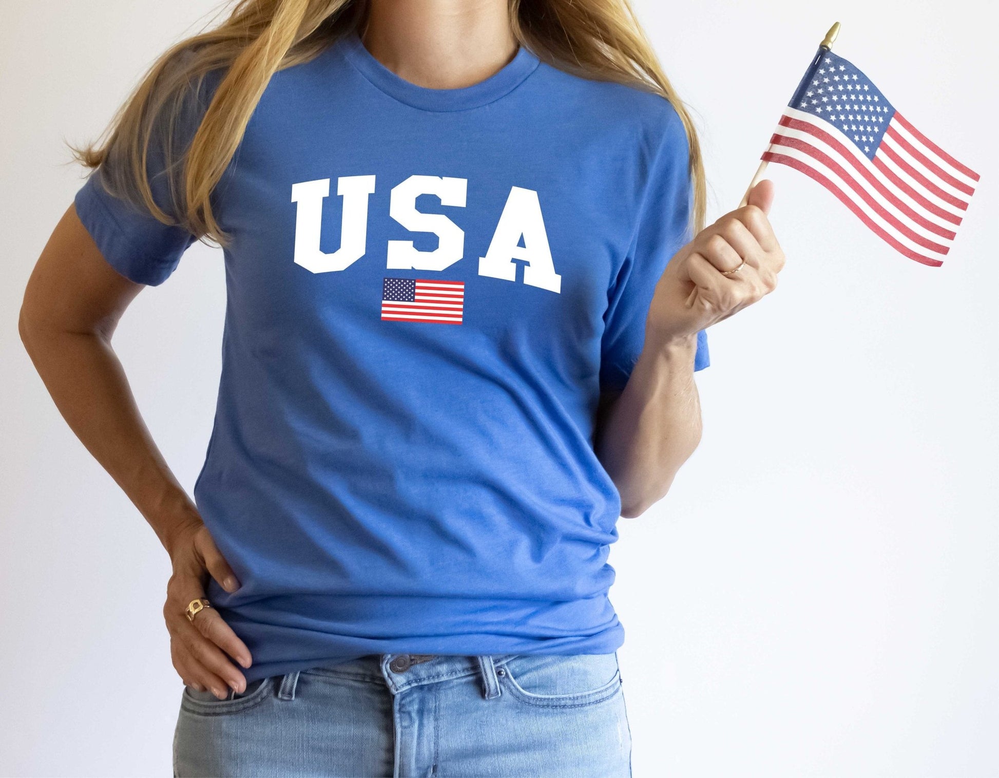 USA Flag Kids Shirt, 4th of July Family Matching shirt - SBS T Shop
