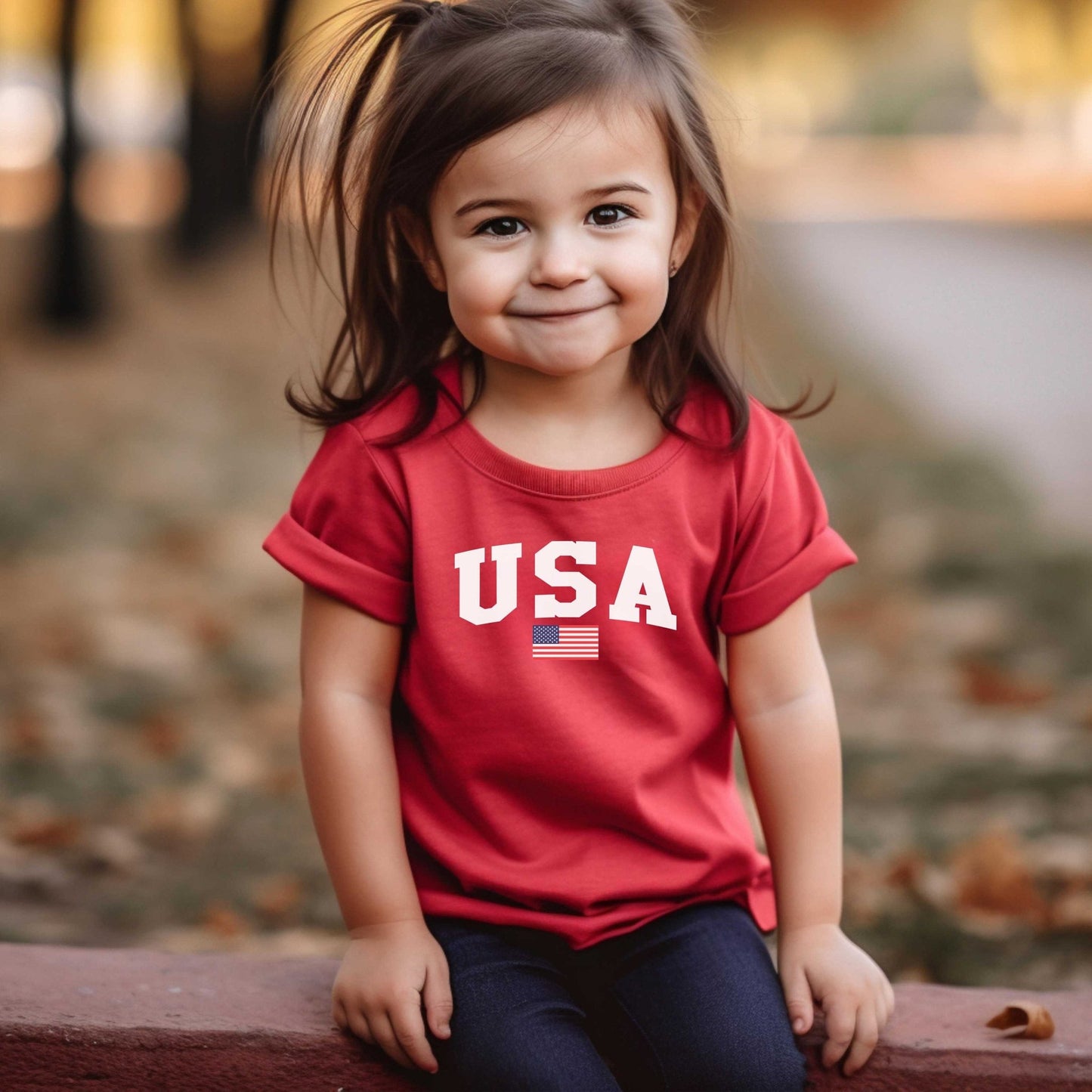USA Flag Kids Shirt, 4th of July Family Matching shirt - SBS T Shop