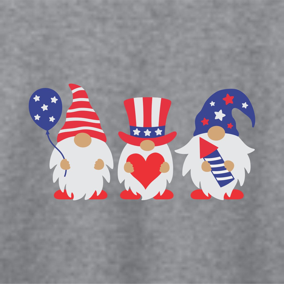 4th of July, Patriotic Gnomes T Shirt (Youth, Ladies or Reg T) - SBS T Shop