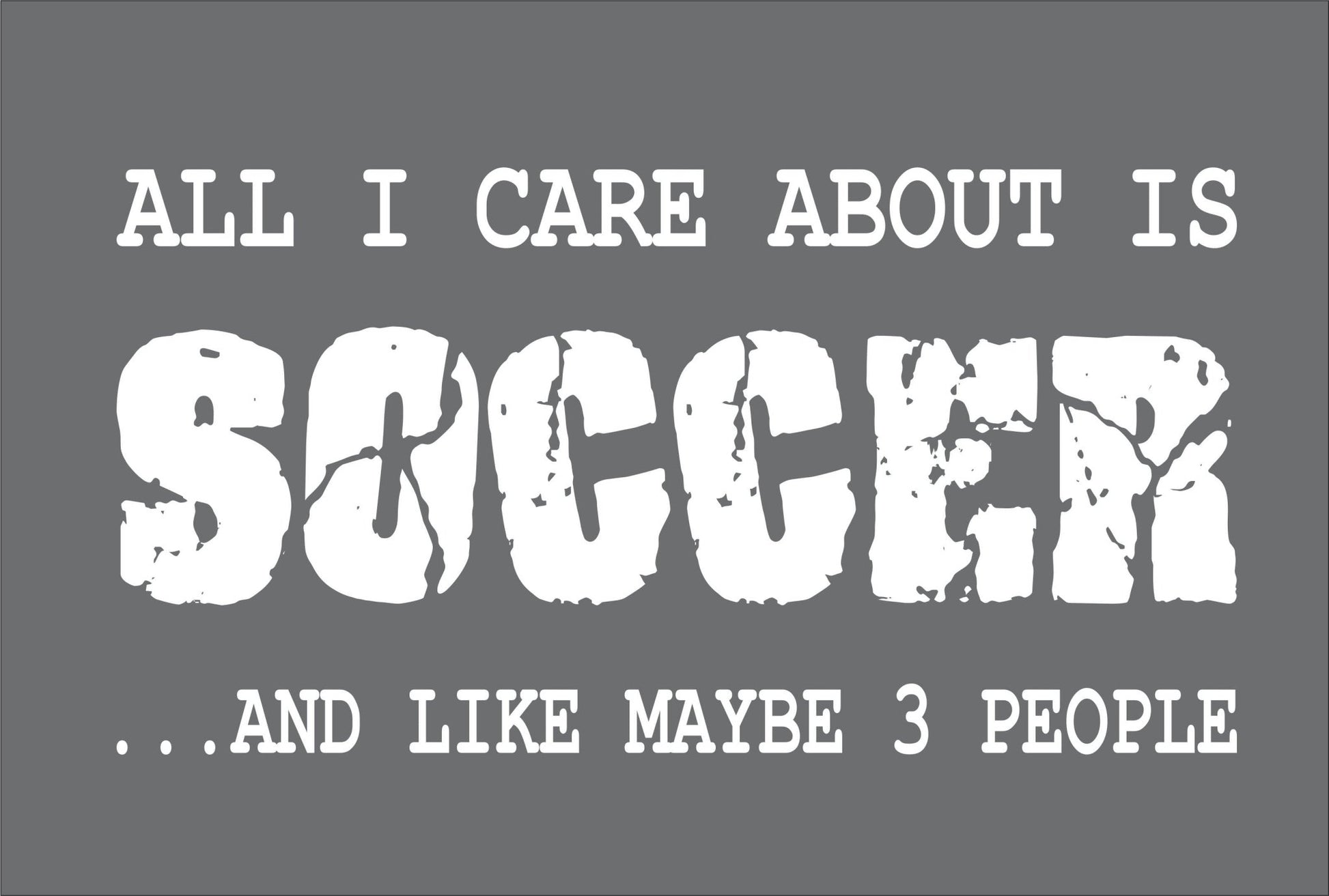 All I care about is SOCCER and like maybe 3 people T shirt - SBS T Shop