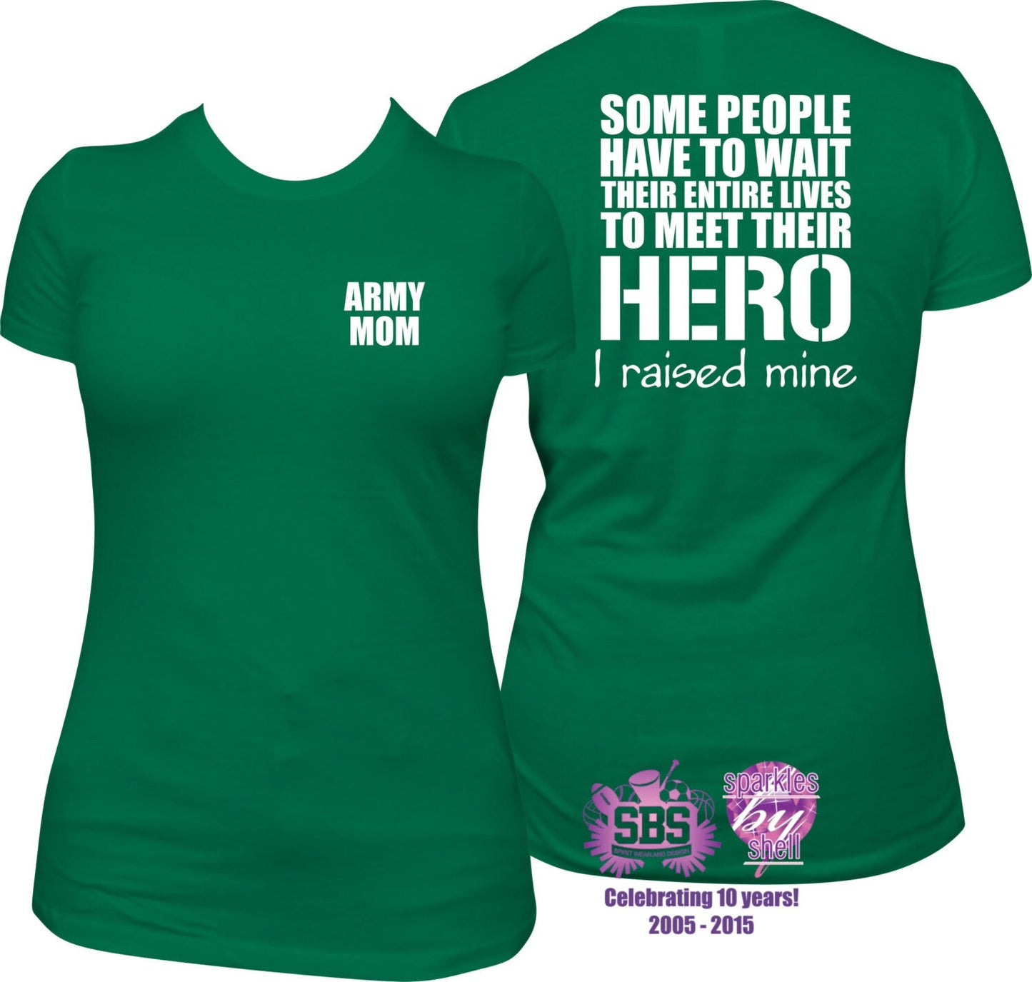 Army Mom Shirt, I raised my hero Ladies Relaxed Fit T - SBS T Shop